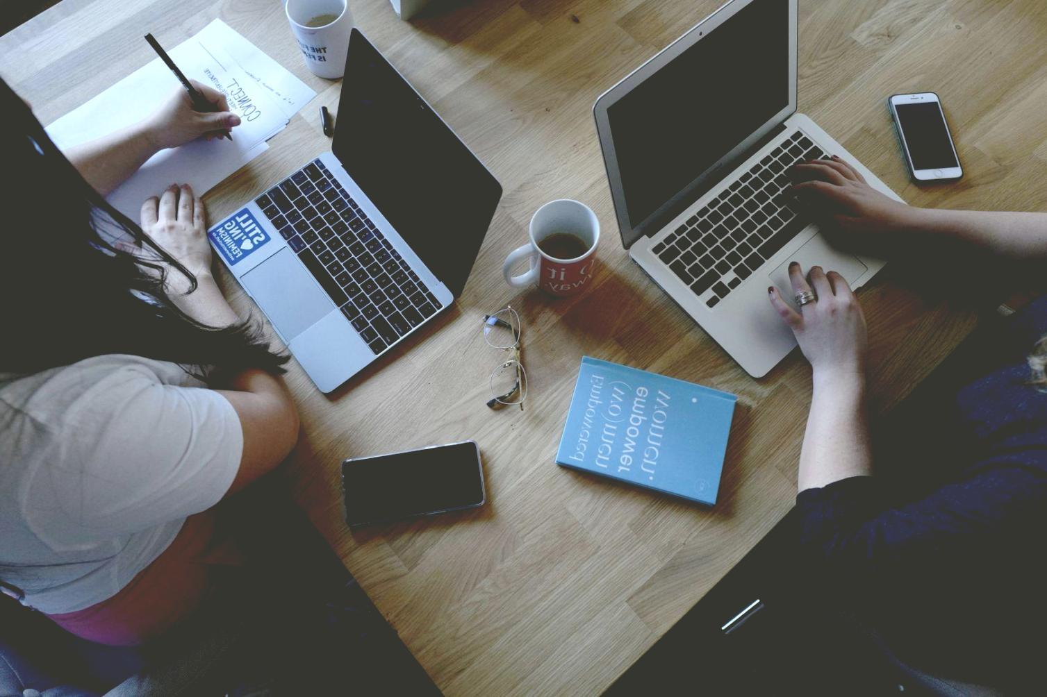 Professional workspace with financial planning materials